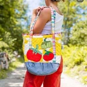Handmade Quilted Patchwork Tote Bag